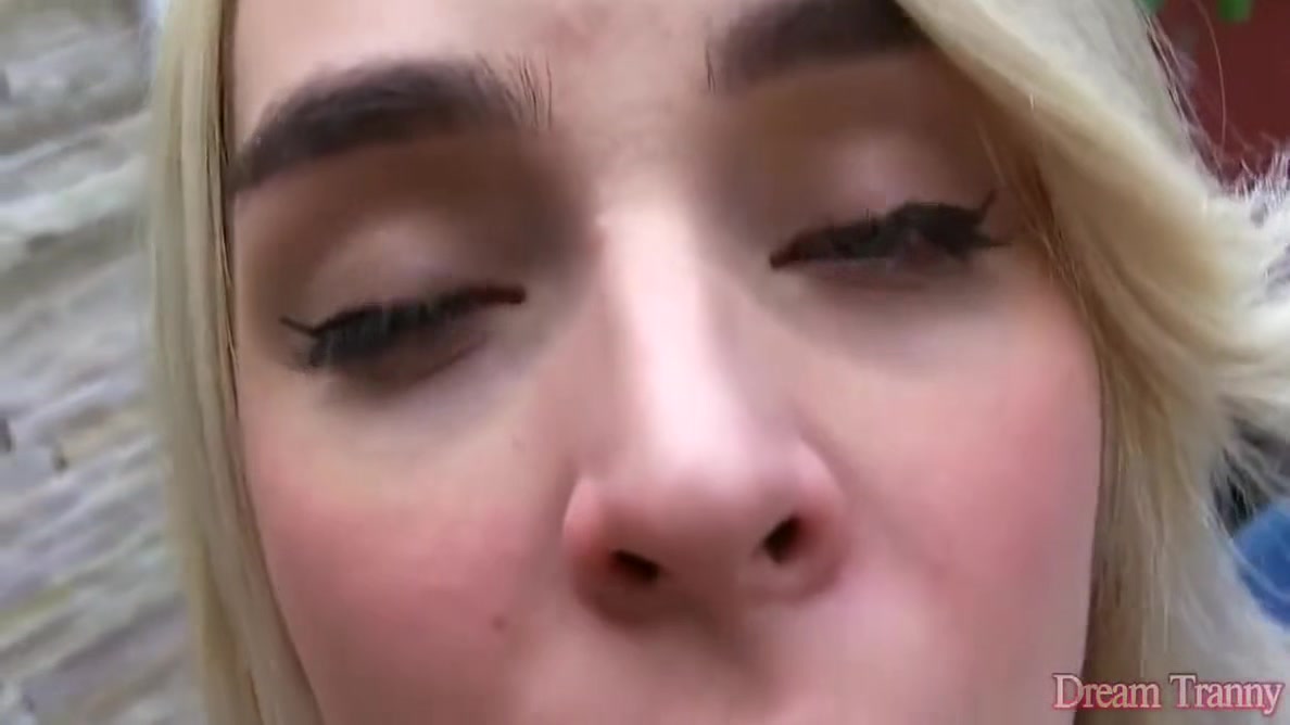 Blonde Trans Hottie Carol Penelope Shoves A Dildo Up Her Butt
