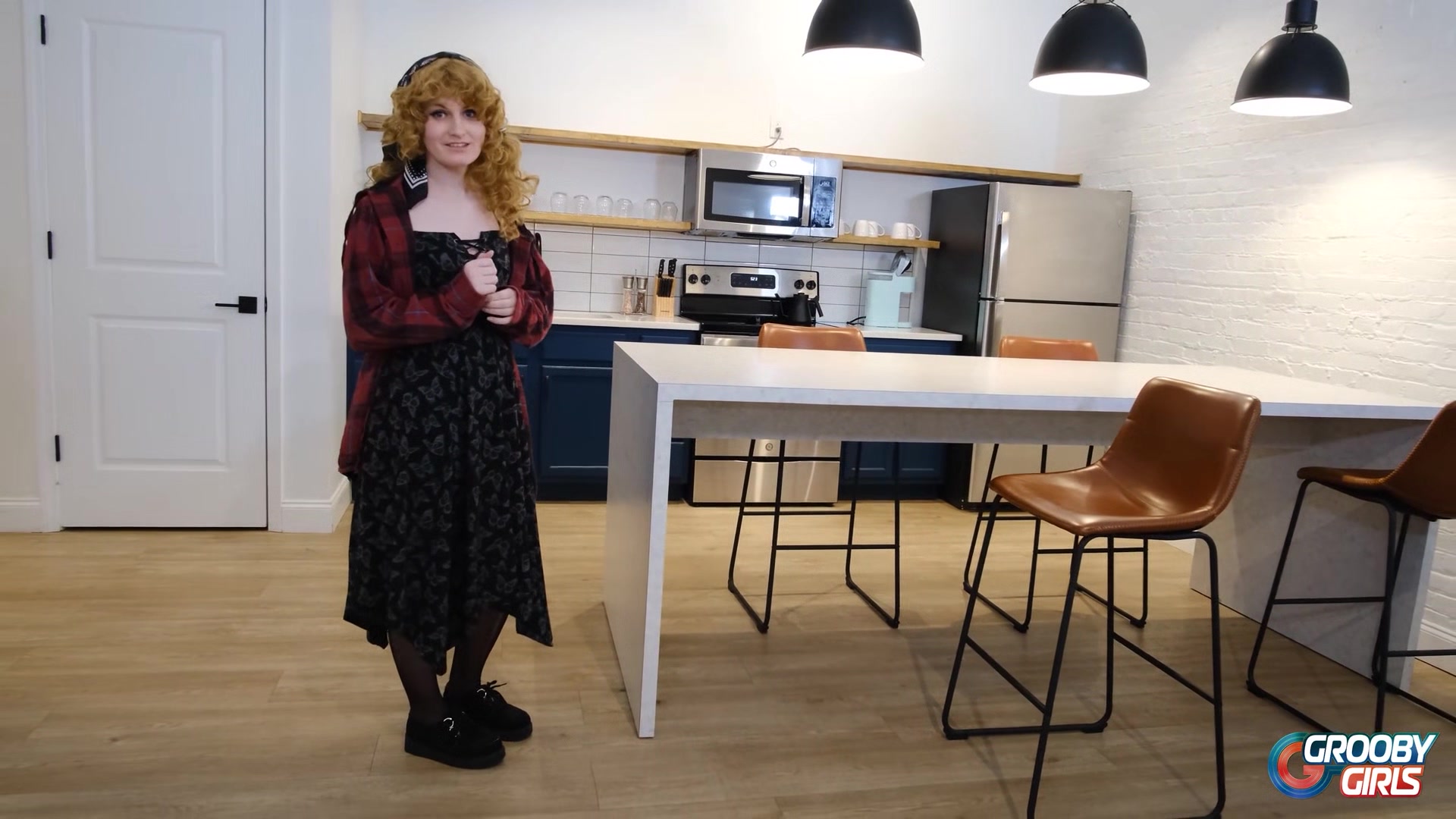GROOBYGIRLS - Sherry Vanilla Pinkish Nipples Exposed