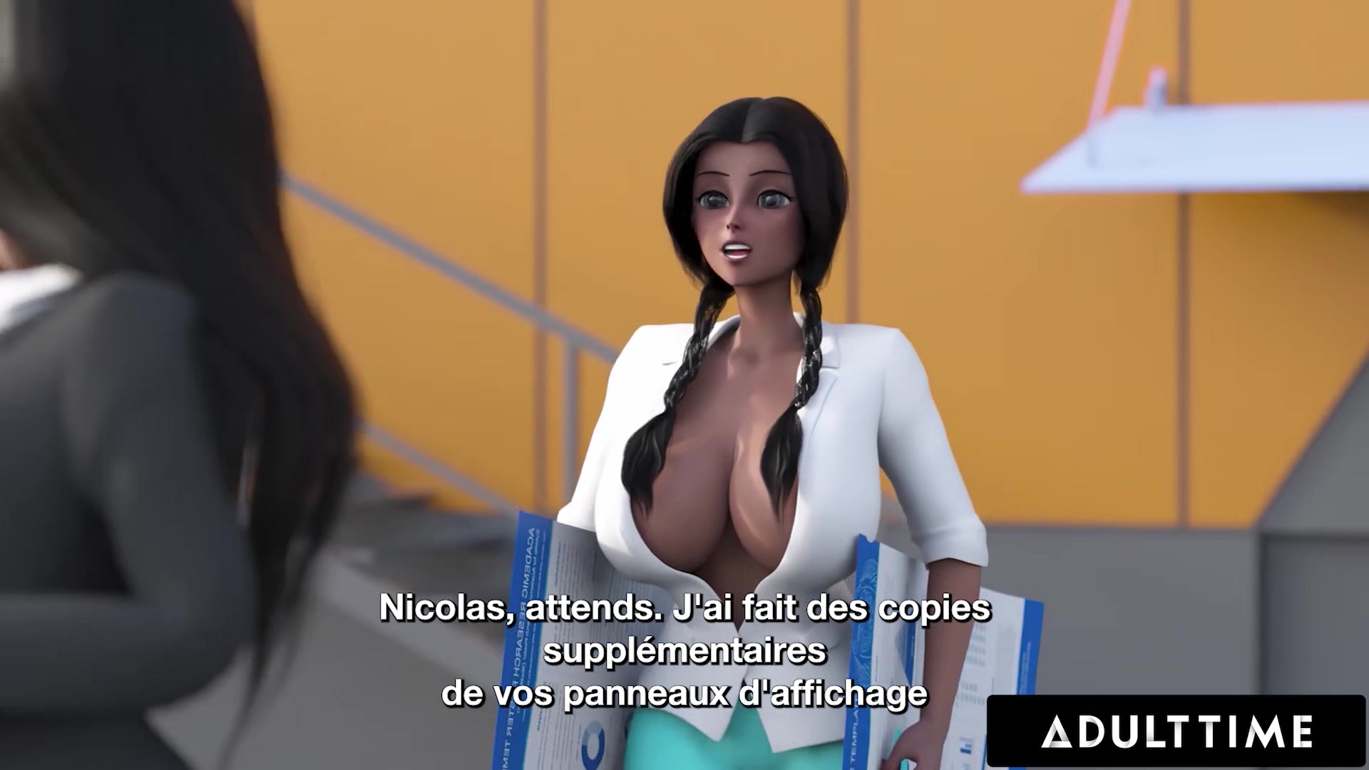 HENTAI SEX SCHOOL - Stacked Redhead Rides Futanari Boss s Huge Dick At The Office - FRENCH SUBTITLES