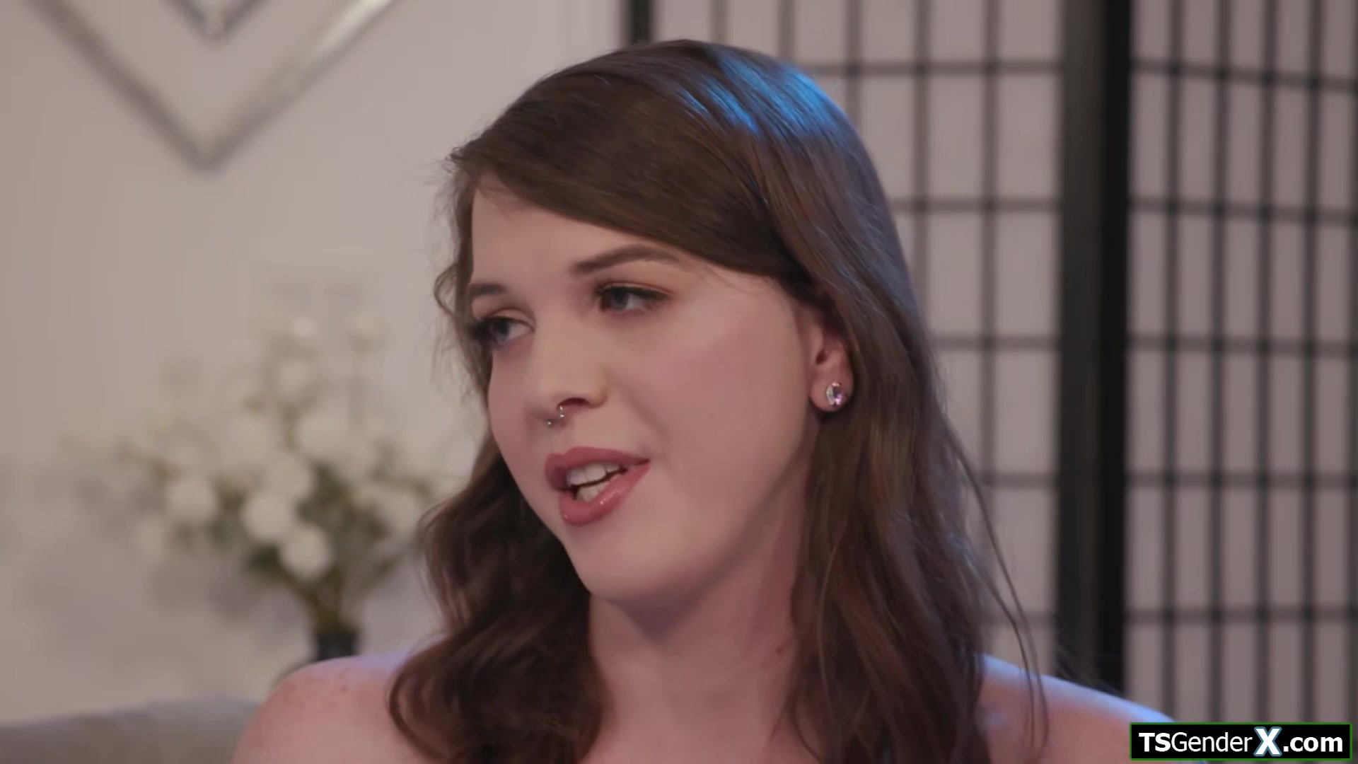 We invited big tits shemale Autumn Rain over for a threesome