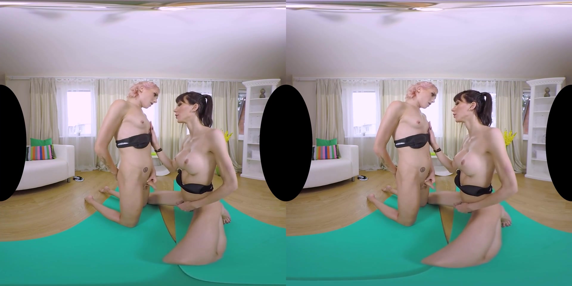 TS Princess & Bailey Paris in Trans Whorekout Shemale VR Porn Video - VRBTrans