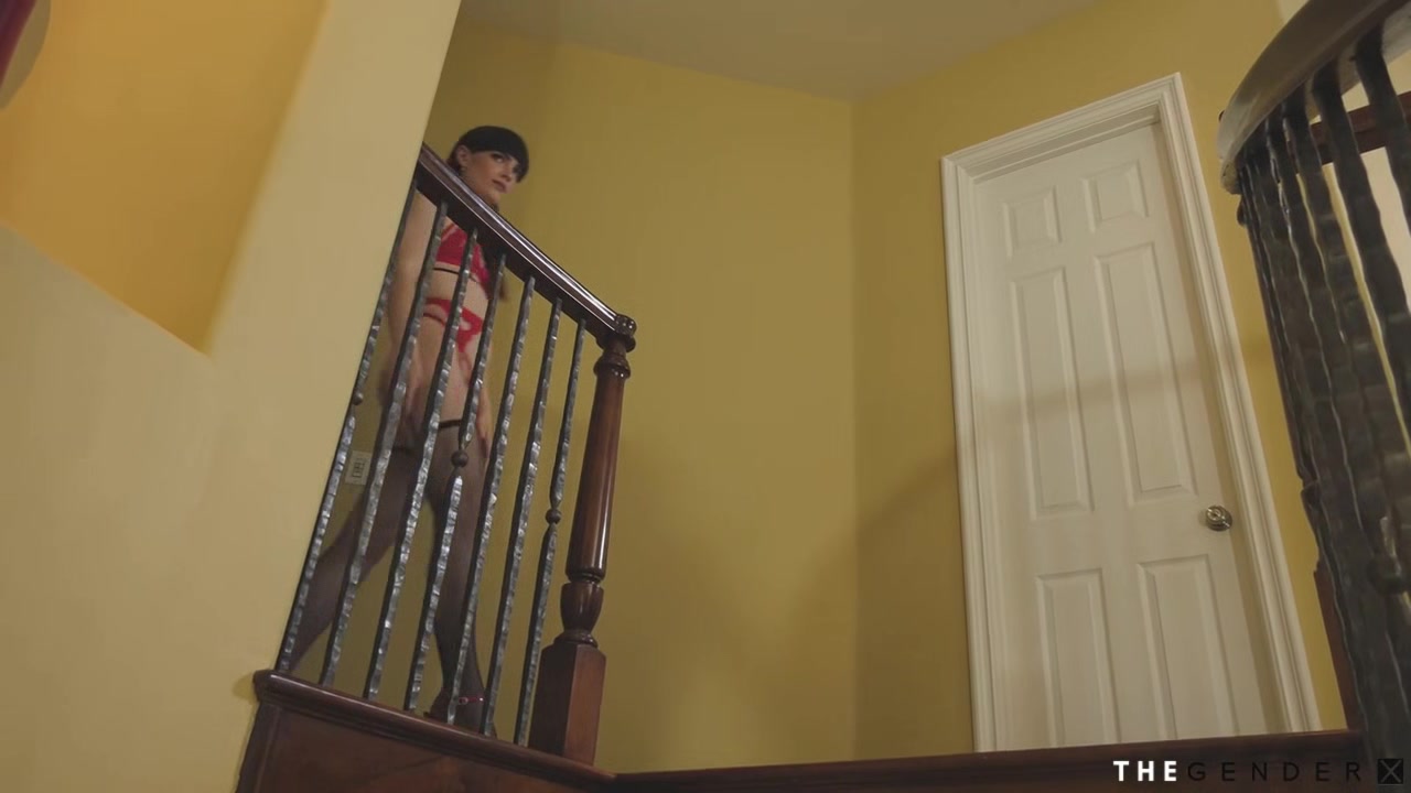 Smalltit trans missionary breeded before riding black cock